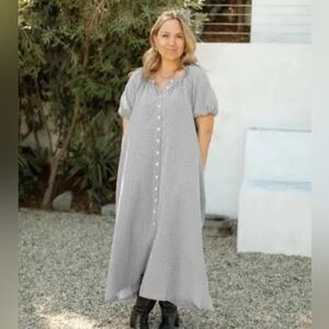 CJLA "Woodley" Gingham Maxi Dress